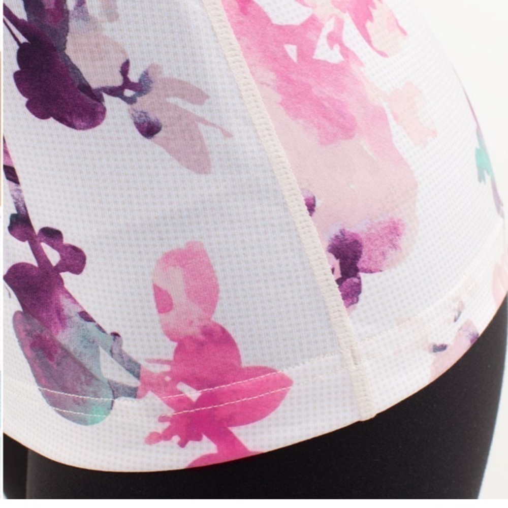 Lululemon Cool Racerback Blurred Blossoms Multi Colour Tank Size 2 - Picture 9 of 11